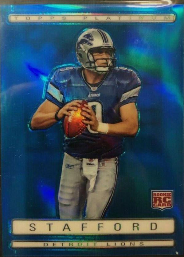 Matthew Stafford [Blue Refractor] #125