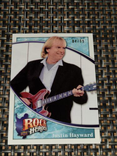 Justin Hayward [Rock Heroes Autograph Silver] #374