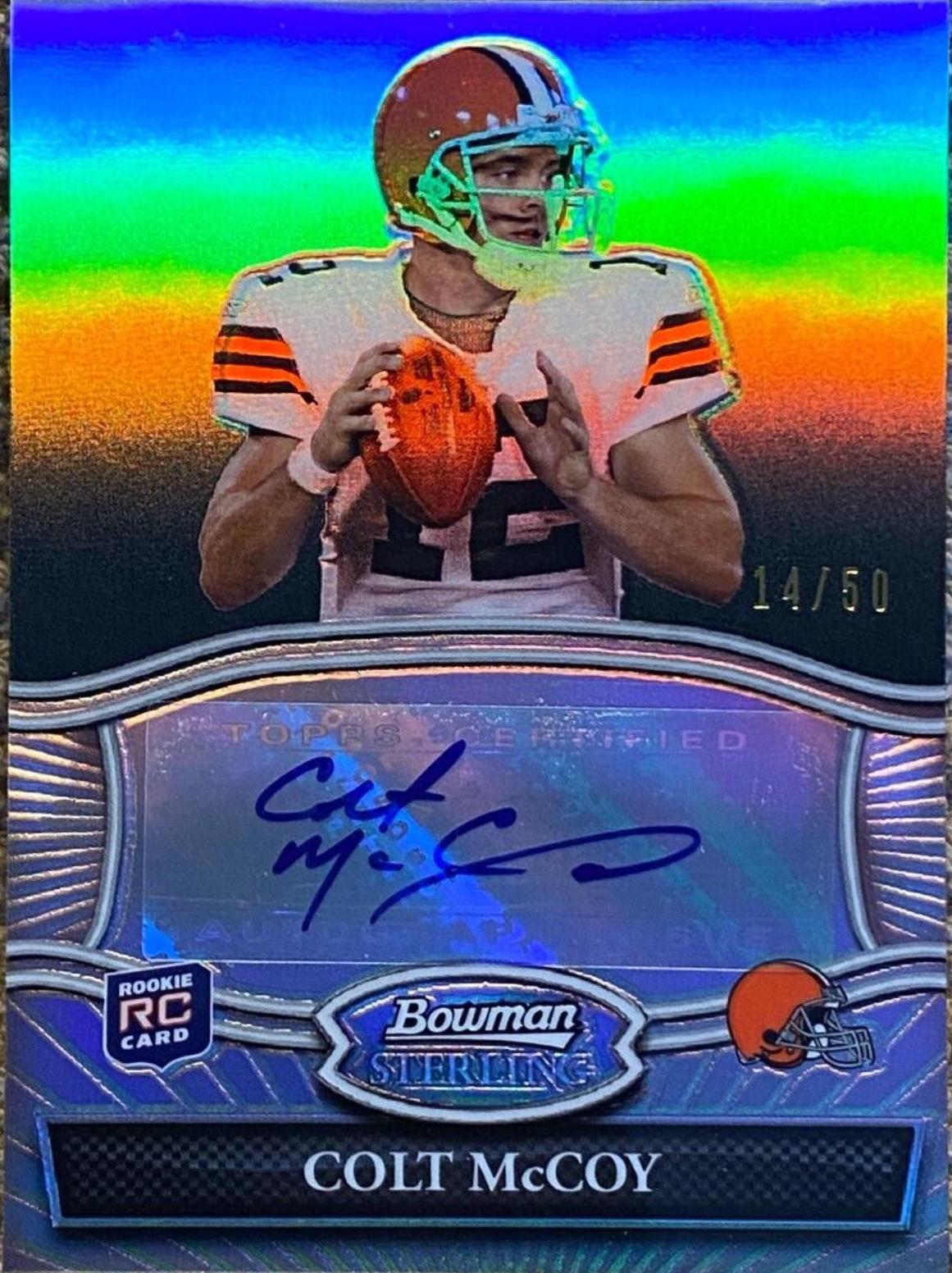 Colt McCoy [Black Refractor] #BSACM