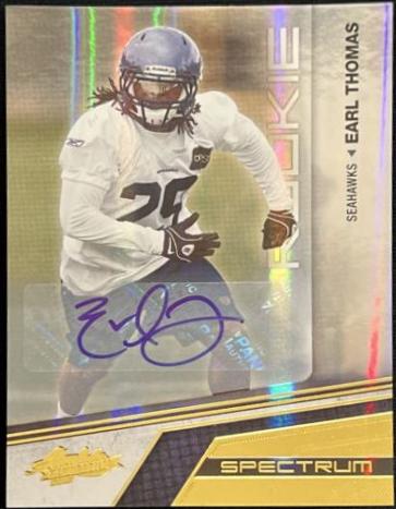 Earl Thomas [Spectrum Gold Autograph] #133