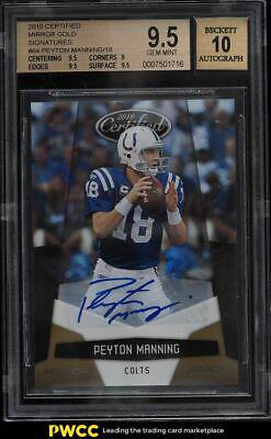 Peyton Manning [Mirror Gold Autograph] #64