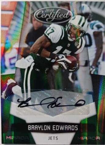 Braylon Edwards [Mirror Gold Autograph] #102
