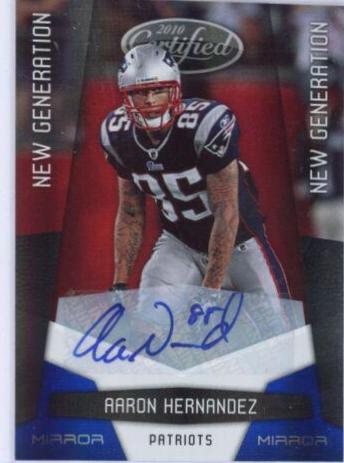 Aaron Hernandez [Mirror Gold Autograph] #171