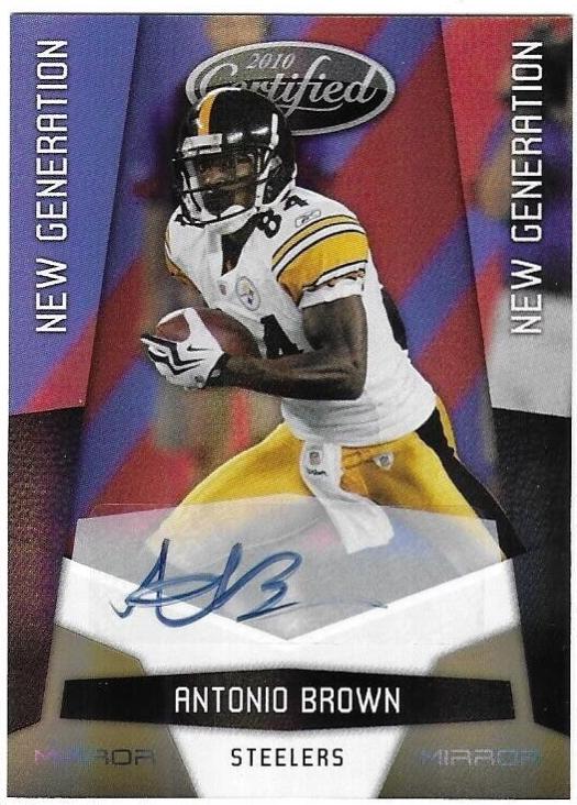 Antonio Brown [Mirror Gold Autograph] #177