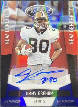 Jimmy Graham [Mirror Blue Autograph] #222