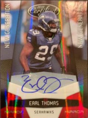 Earl Thomas [Mirror Red Autograph] #209