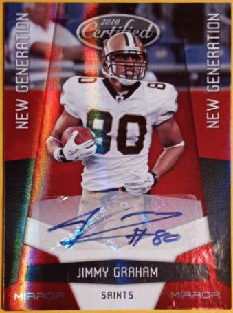 Jimmy Graham [Mirror Red Autograph] #222