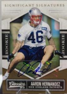 Aaron Hernandez [Significant Signatures Gold] #101