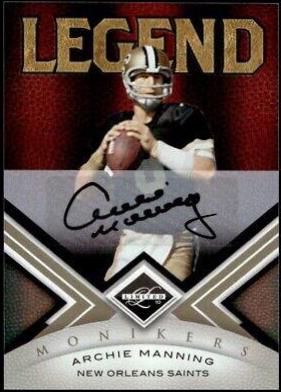 Archie Manning [Monikers Autograph Gold] #104