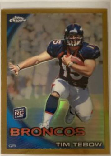 Tim Tebow [Leaping Gold Refractor] #C100