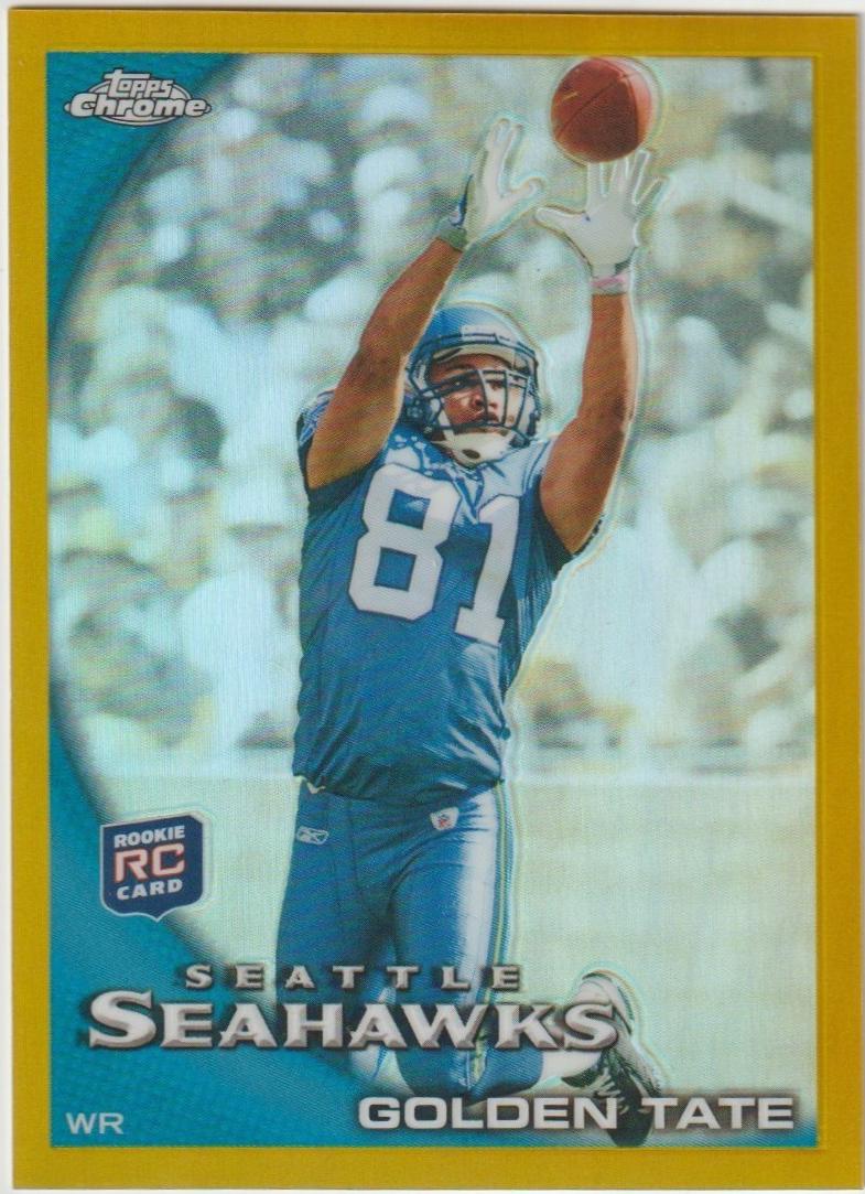 Golden Tate [Wearing A Helmet Gold Refractor] #C11