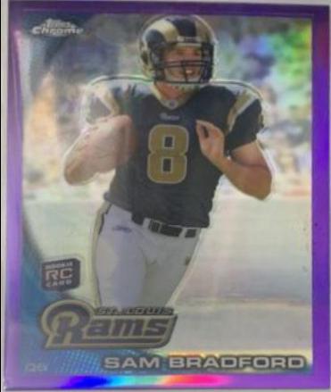 Sam Bradford [Running Pose Purple Refractor] #C150