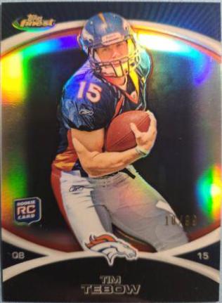 Tim Tebow [Black Refractor] #100