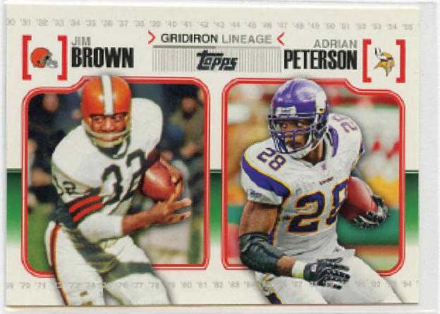 Adrian Peterson, Jim Brown #GL-BP
