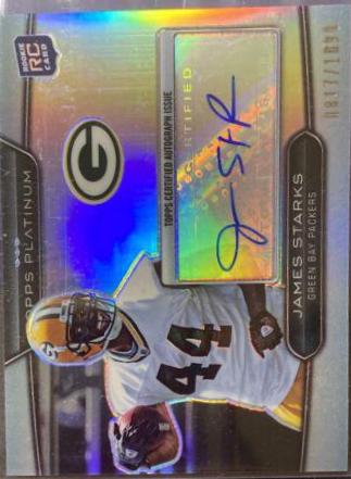 James Starks [Blue Refractor Autograph] #8