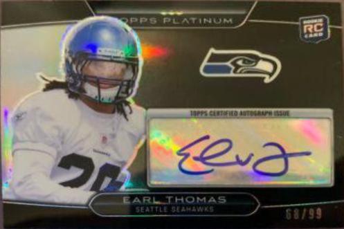 Earl Thomas [Black Refractor Autograph] #59