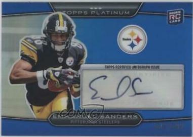 Emmanuel Sanders [Blue Refractor Autograph] #75