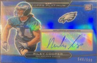 Riley Cooper [Blue Refractor Autograph] #116