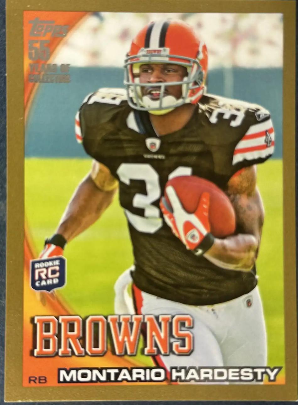 Montario Hardesty [Running Gold] #132