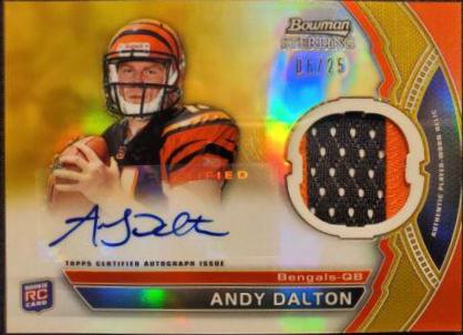 Andy Dalton [Gold Refractor] #BSAAD