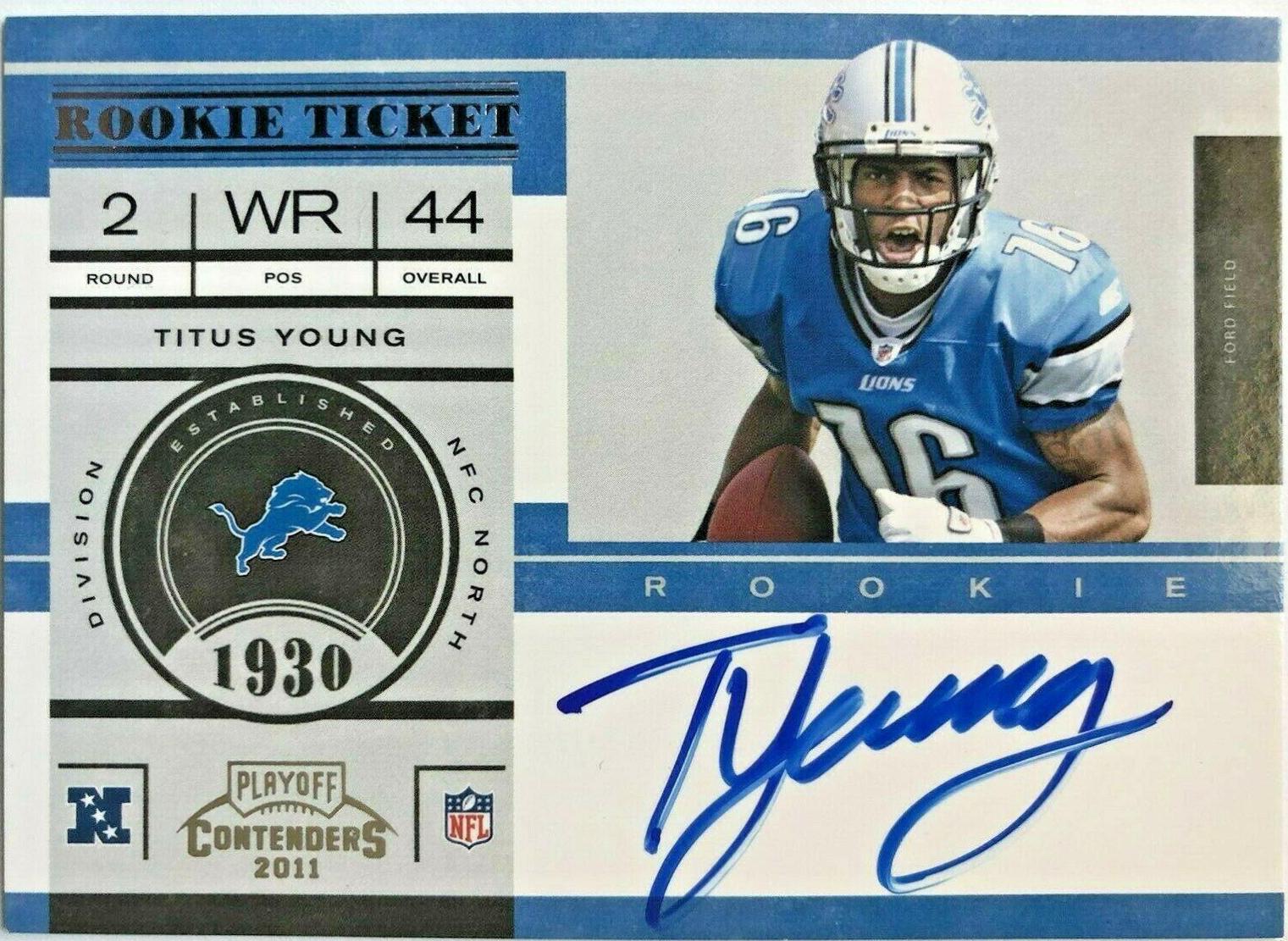 Titus Young [Autograph] #218