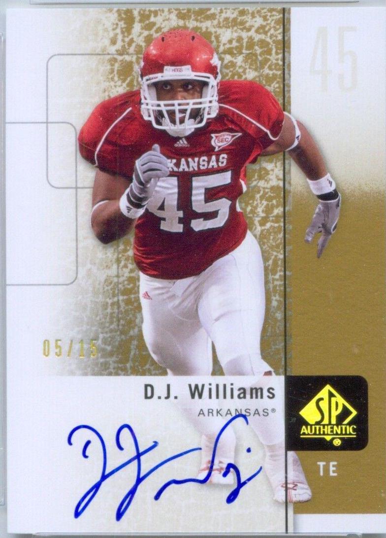 D.J. Williams [Autograph Gold] #18
