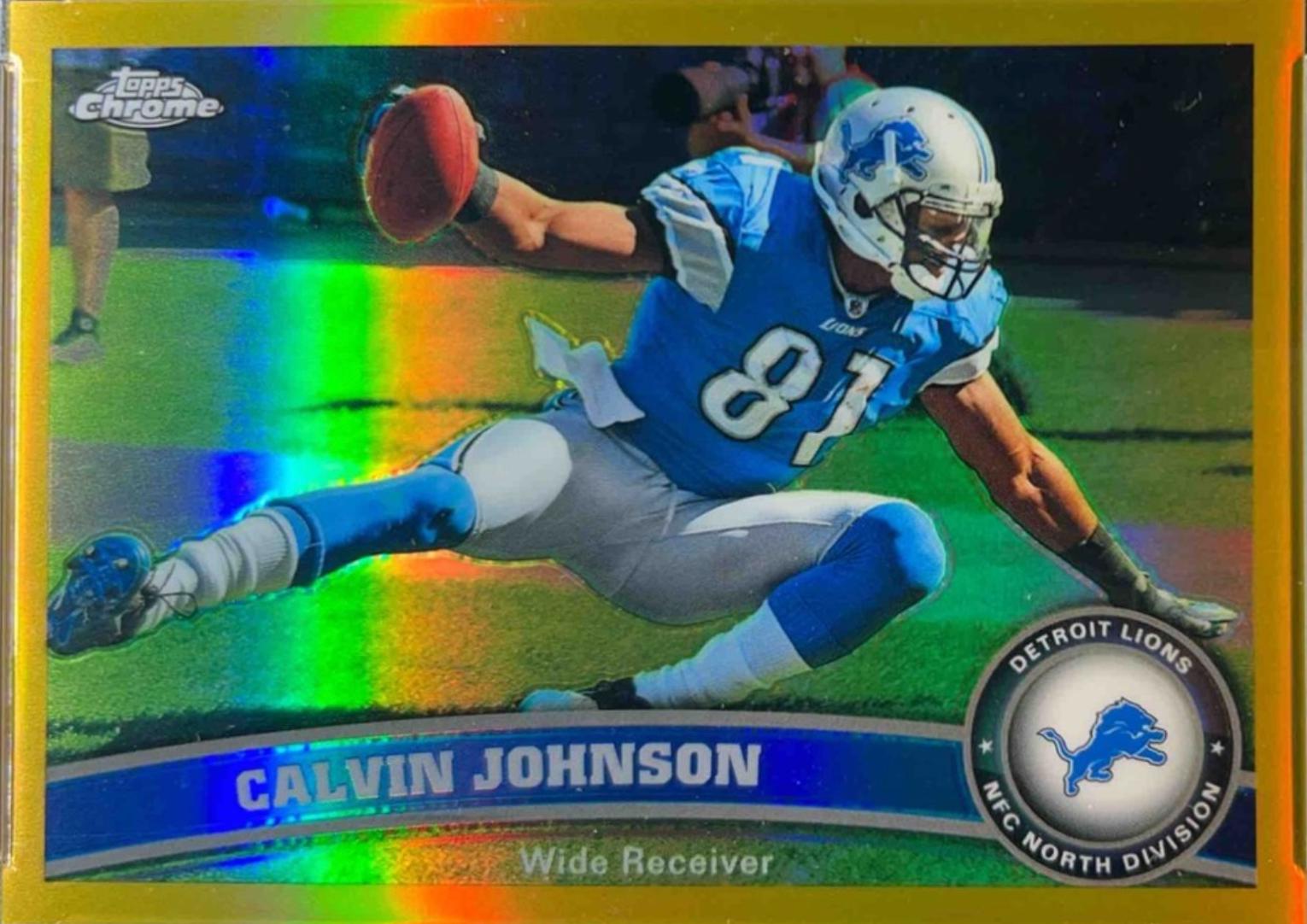 Calvin Johnson [Gold Refractor] #8