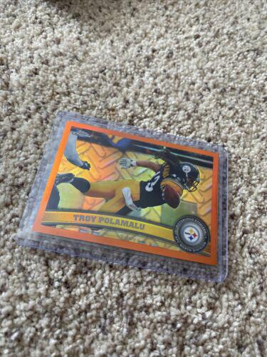 Troy Polamalu [Orange Refractor] #180