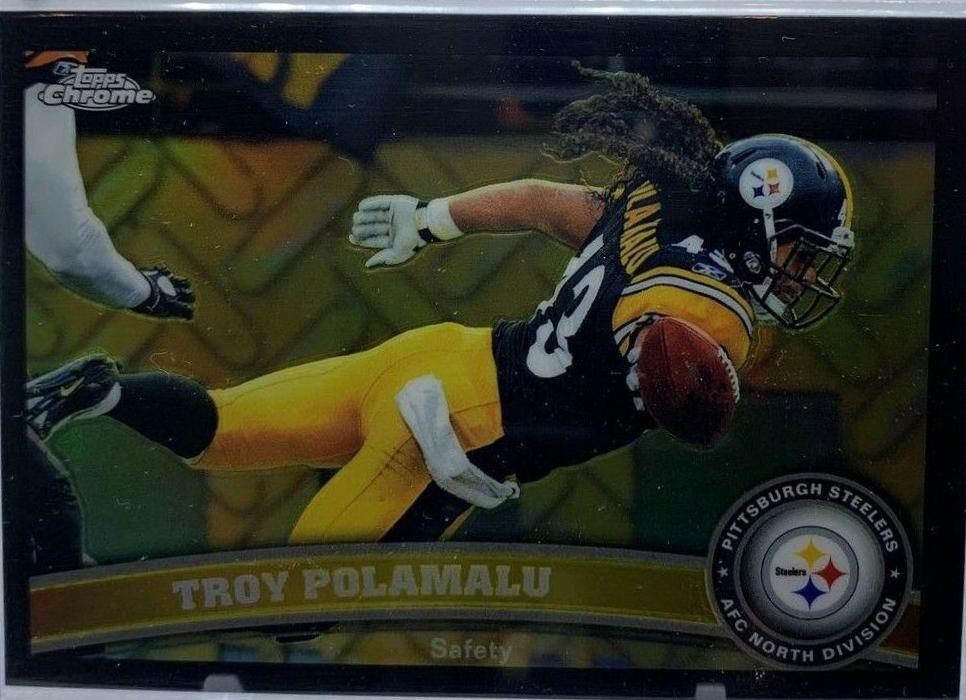 Troy Polamalu [Black Refractor] #180