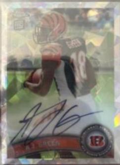A.J. Green [Crystal Atomic Refractor Looking Left Autograph] #150