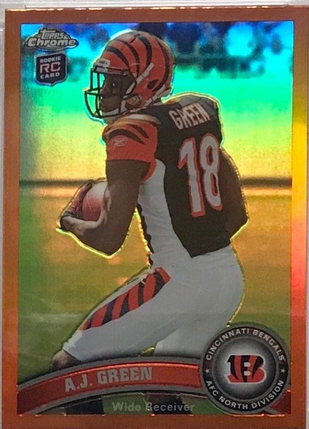 A.J. Green [Looking Left Orange Refractor] #150