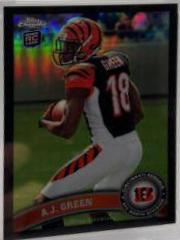 A.J. Green [Looking Left Black Refractor] #150