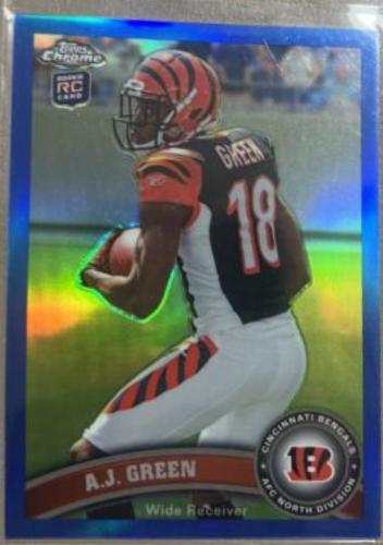 A.J. Green [Looking Left Blue Refractor] #150