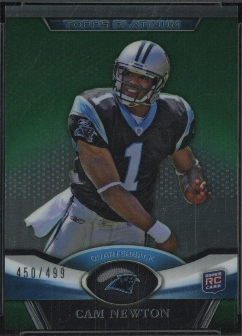 Cam Newton [Rookie Patch Autograph Green Refractor] #1