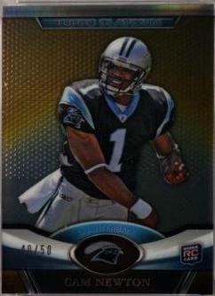 Cam Newton [Rookie Patch Autograph Gold Refractor] #1
