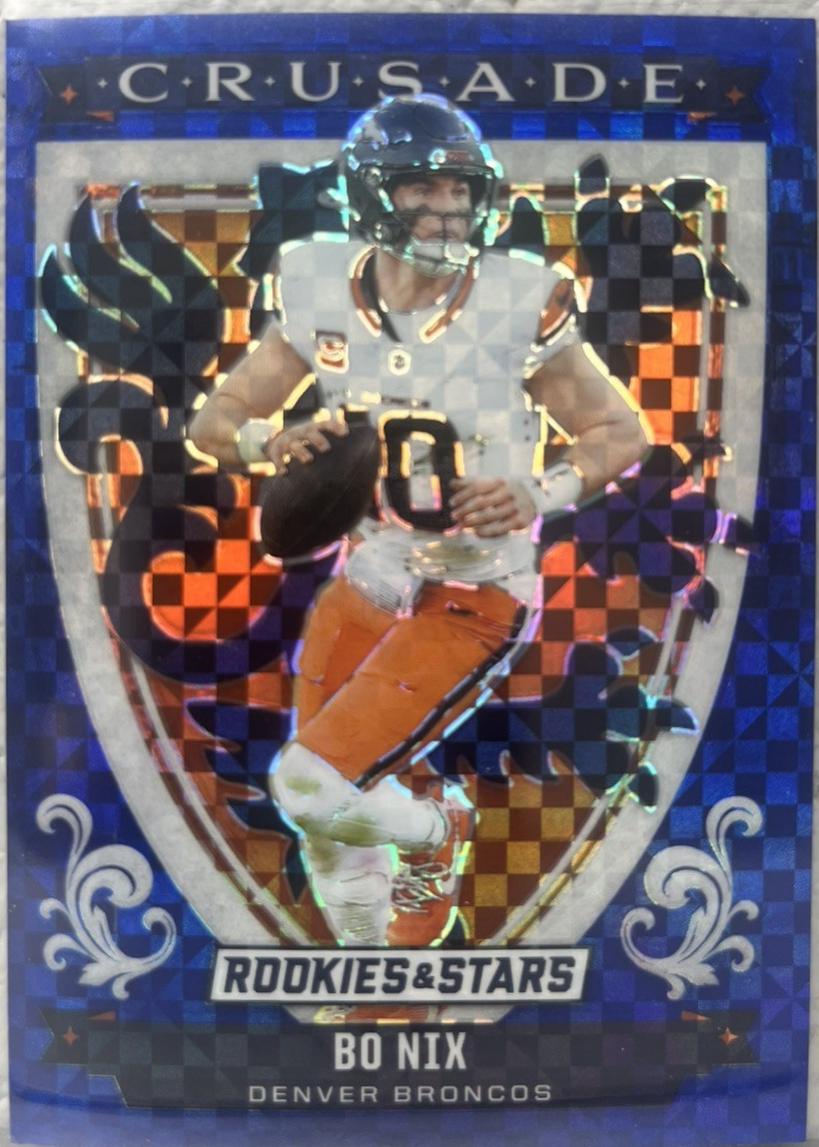 Bo Nix [Blue Plaid] #28
