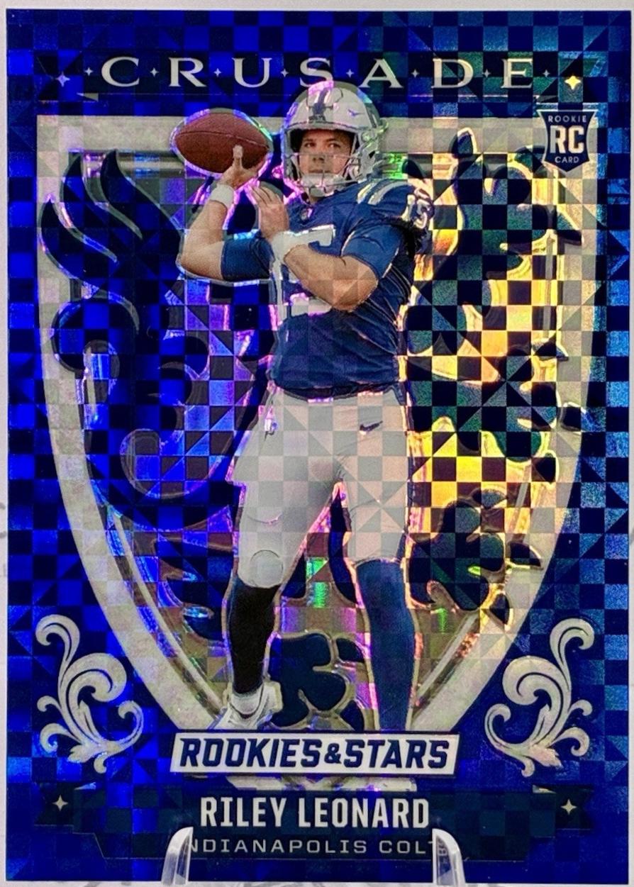Riley Leonard [Blue Plaid] #18