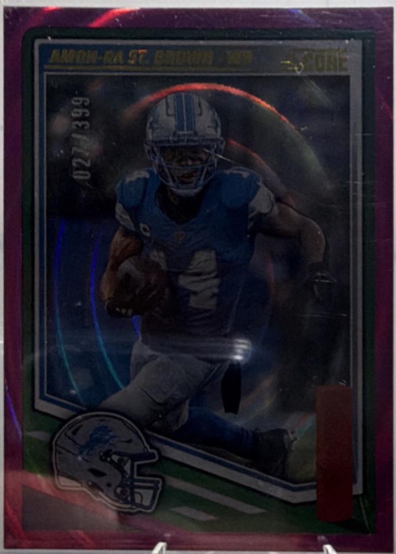 Amon-Ra St. Brown [End Zone Signature Red Zone] #142