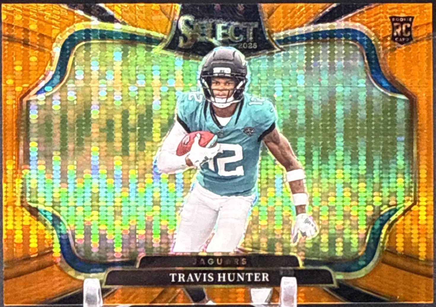 Travis Hunter [Neon Orange Pulsar Prizm] #428
