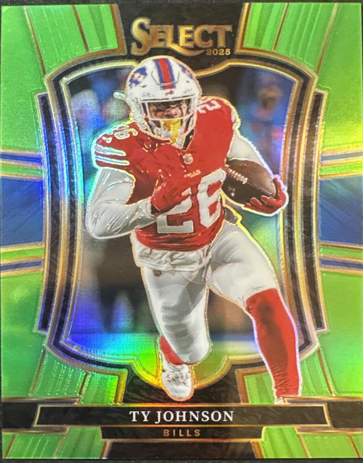 Ty Johnson [Neon Green Prizm] #186