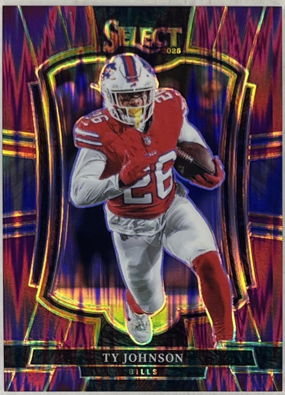 Ty Johnson [Purple Prizm Shock] #186