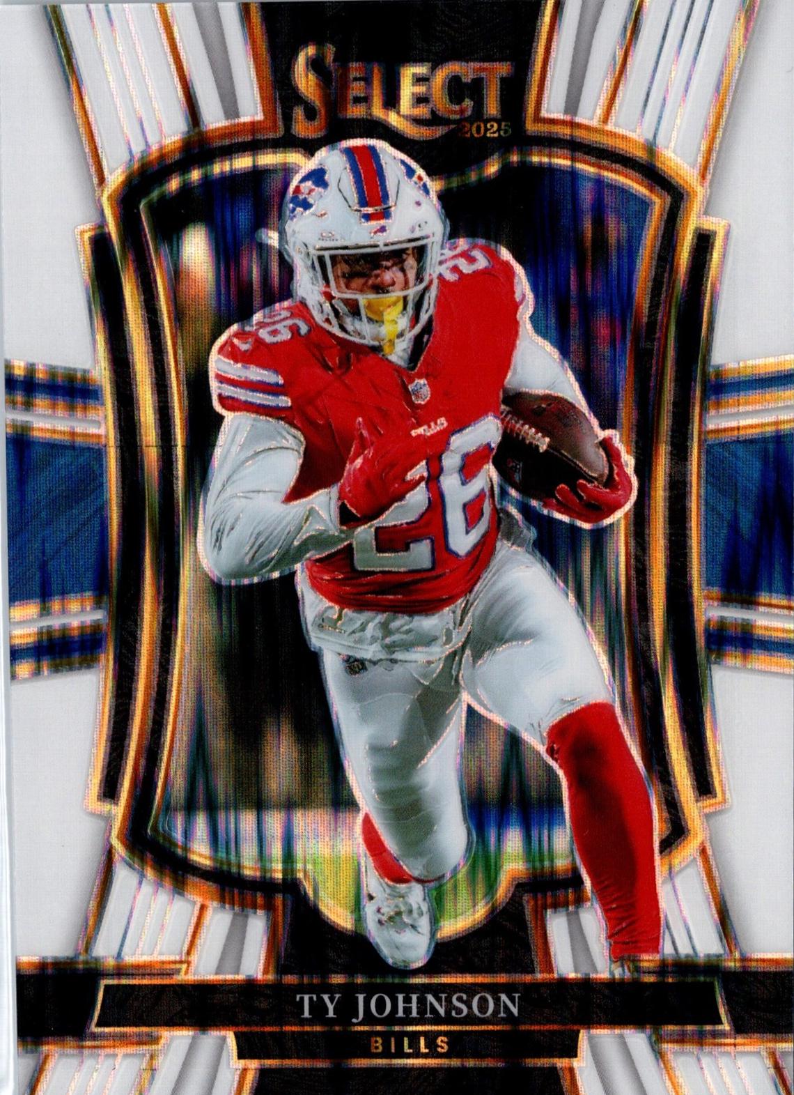 Ty Johnson [White Prizm Shock] #186