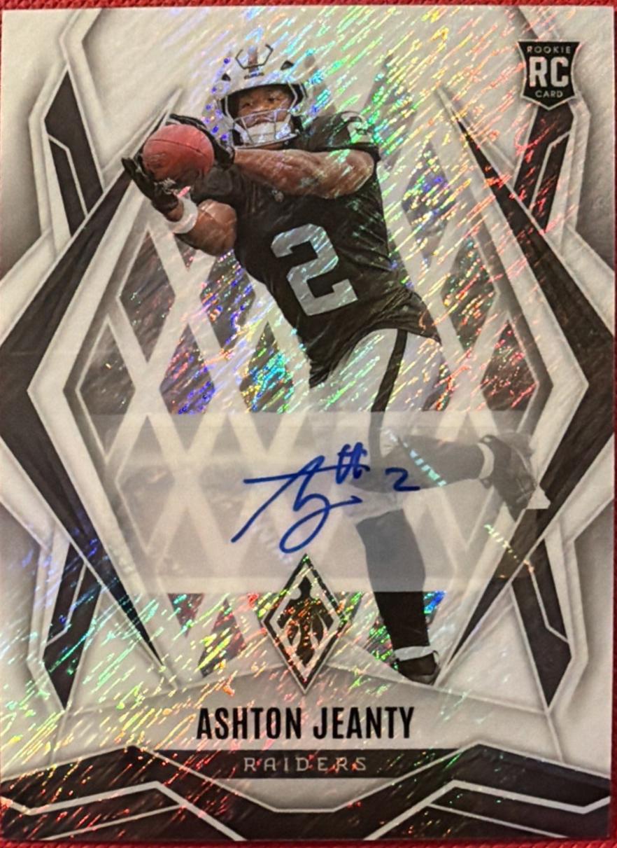 Ashton Jeanty [White Shimmer Autograph] #158