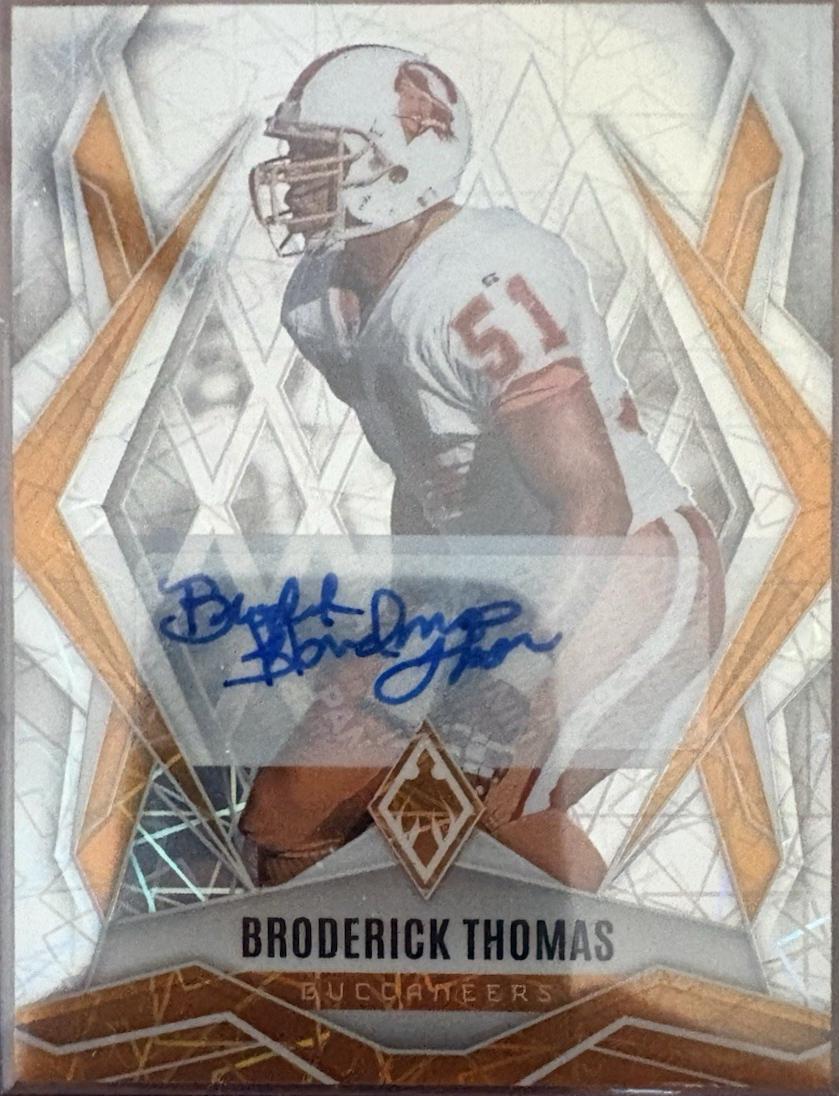 Broderick Thomas [Lazer Autograph] #20