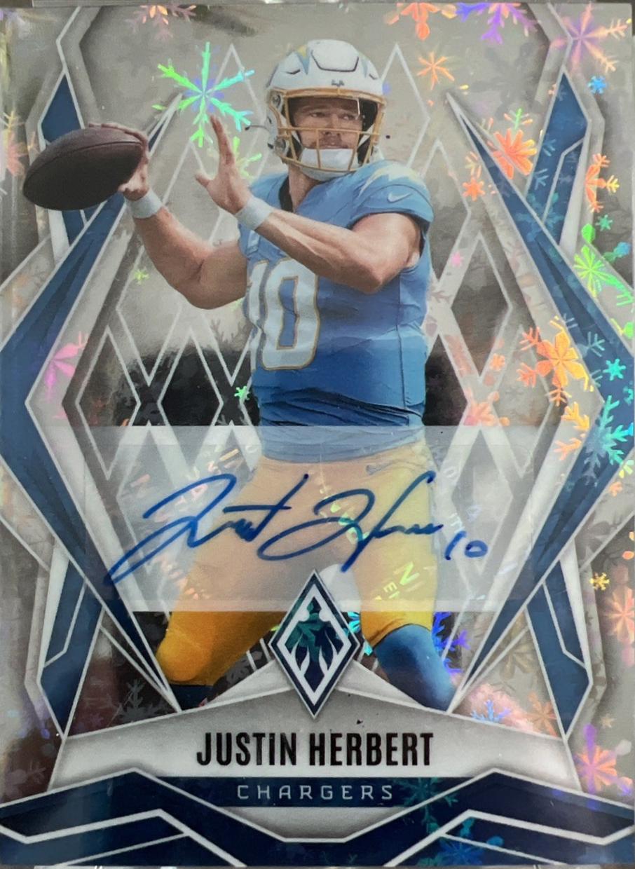 Justin Herbert [Winter Autograph] #58
