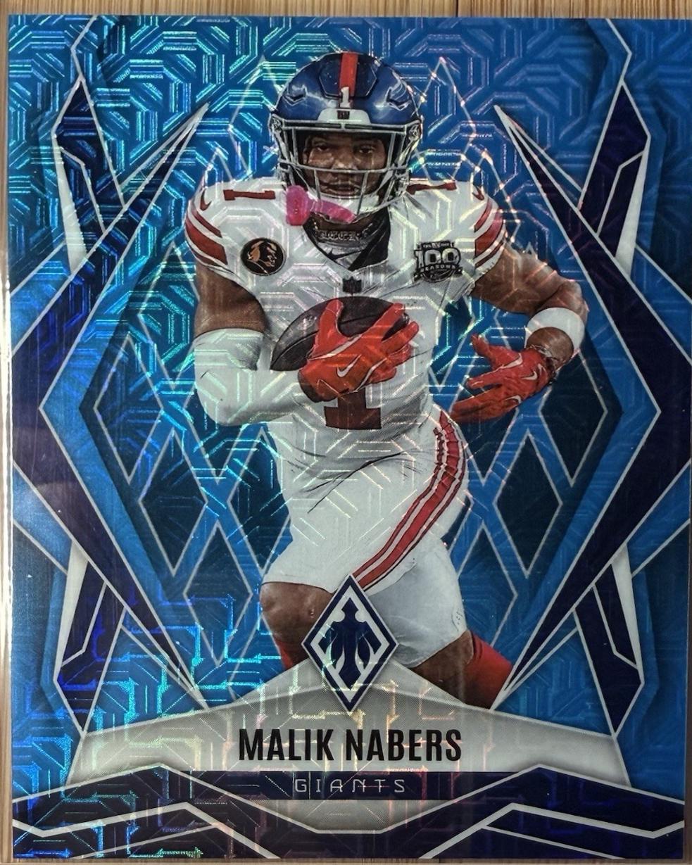 Malik Nabers [Light Blue Mojo] #143