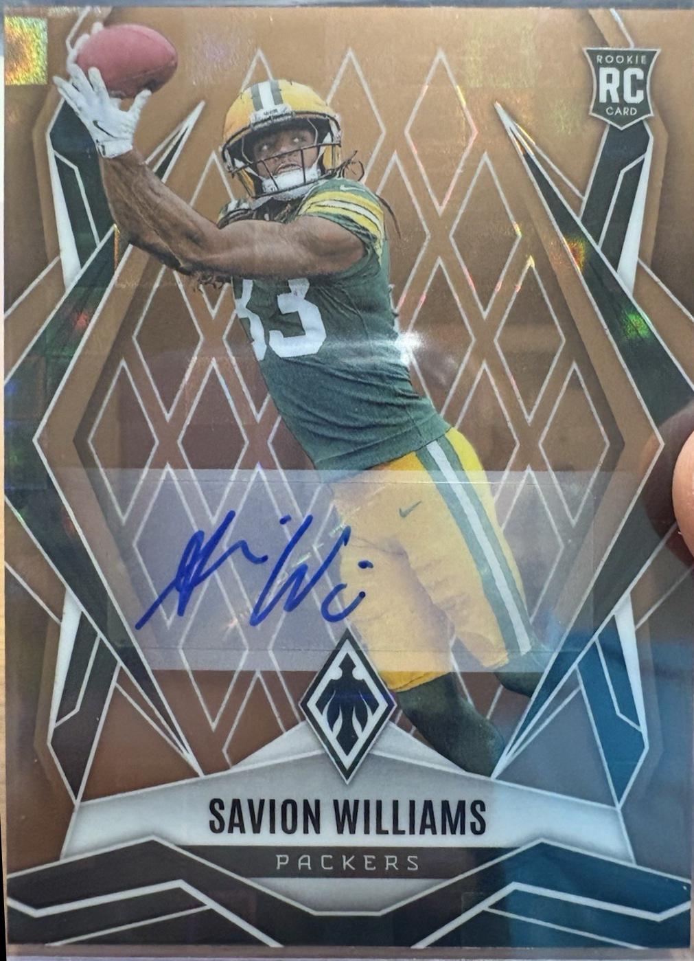 Savion Williams [Bronze Pandora Autograph] #153