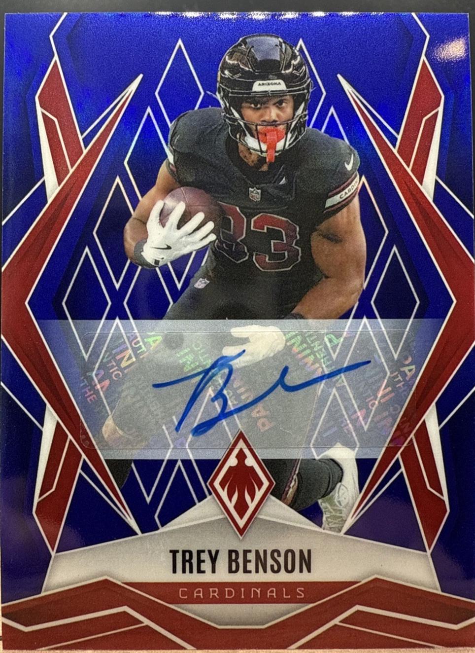 Trey Benson [Blue Autograph] #27