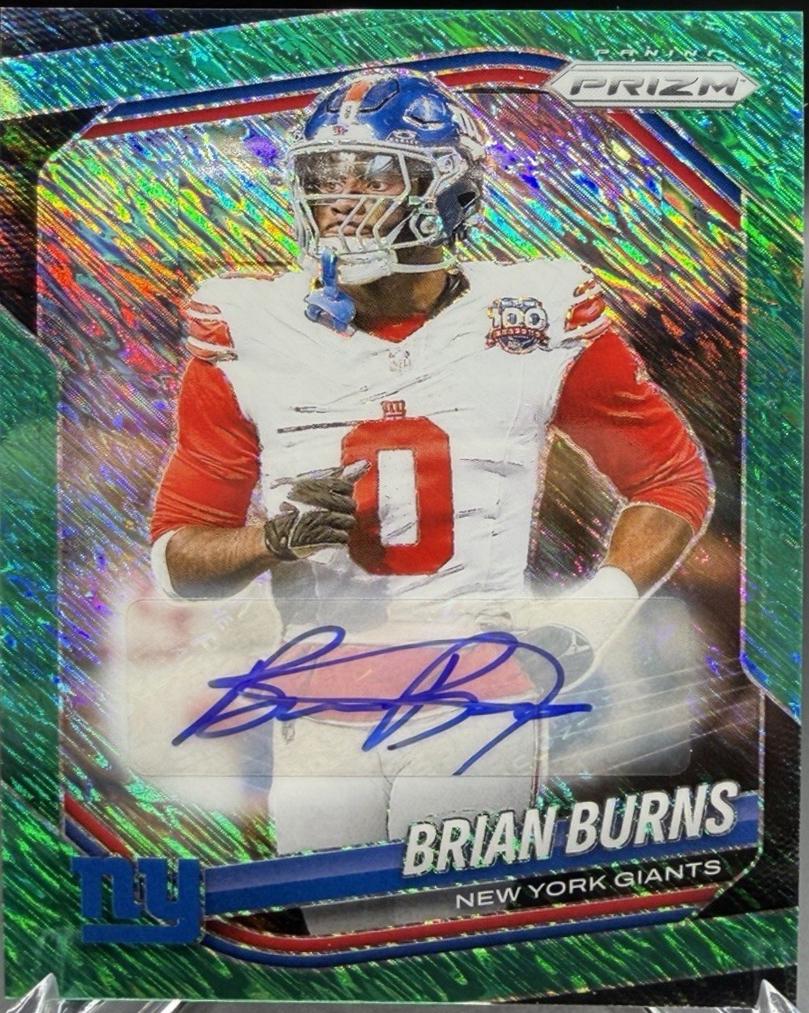 Brian Burns [Green Shimmer Autograph] #147
