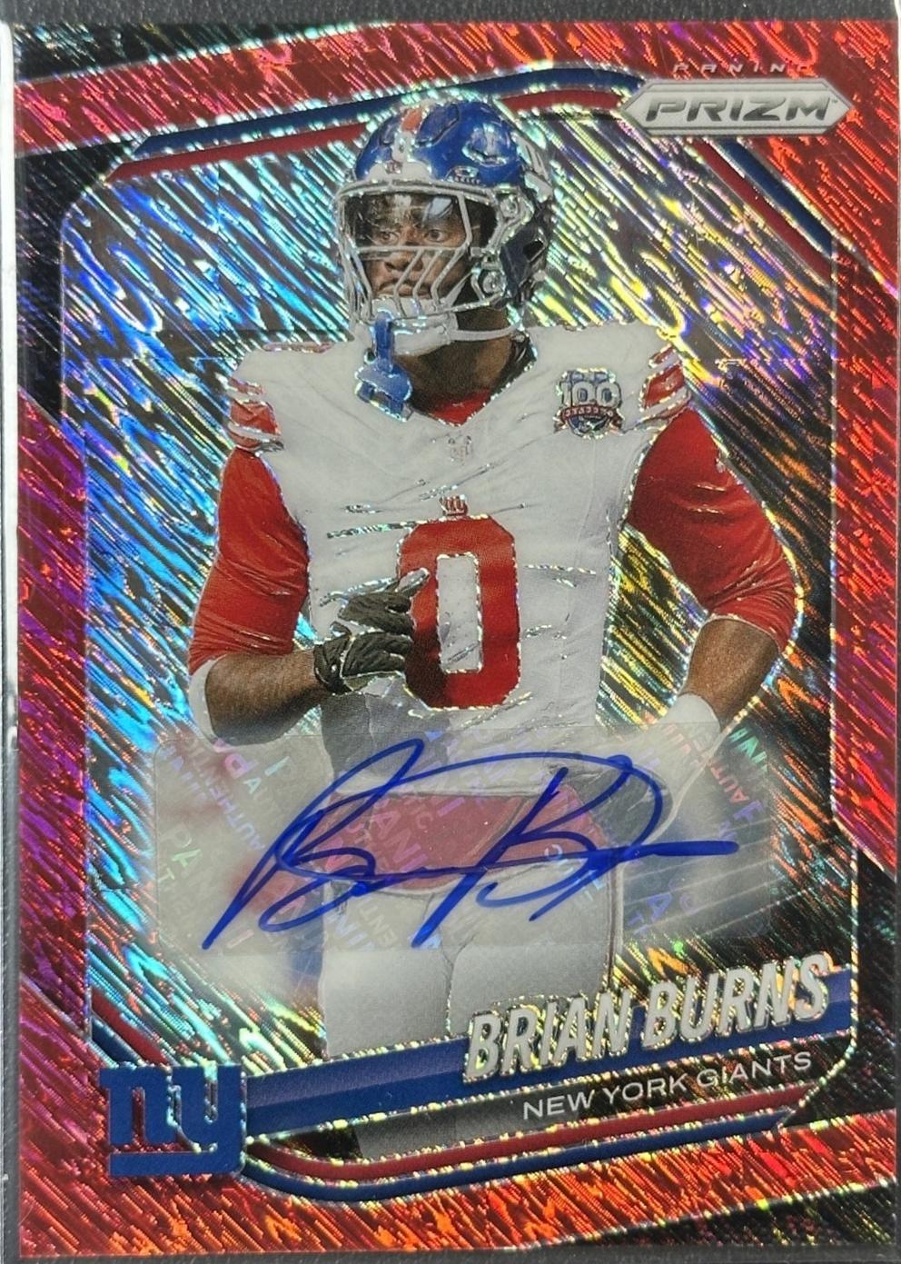 Brian Burns [Red Shimmer Autograph] #147